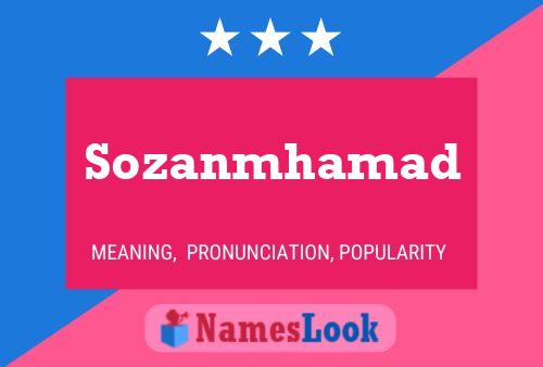 Sozanmhamad Name Poster