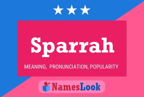 Sparrah Name Poster