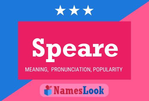 Speare Name Poster