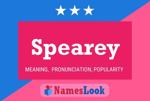 Spearey Name Poster