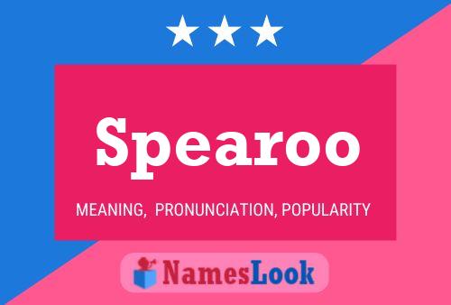 Spearoo Name Poster