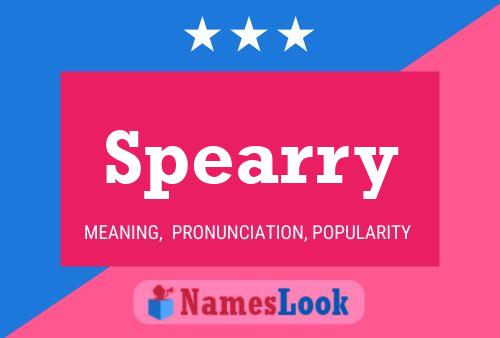 Spearry Name Poster