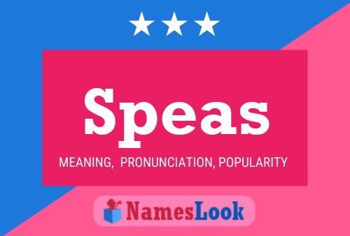 Speas Name Poster