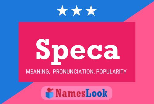 Speca Name Poster