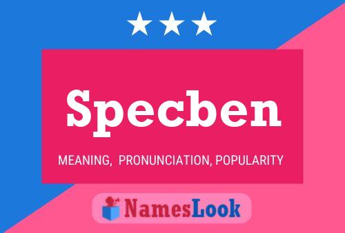 Specben Name Poster