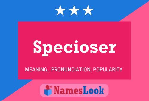 Specioser Name Poster