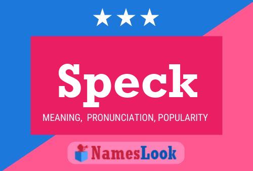 Speck Name Poster