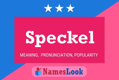 Speckel Name Poster