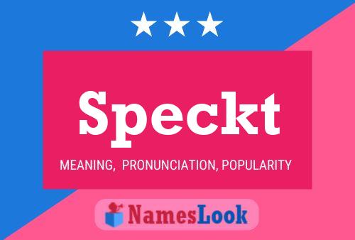 Speckt Name Poster