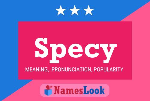 Specy Name Poster