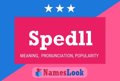 Spedll Name Poster