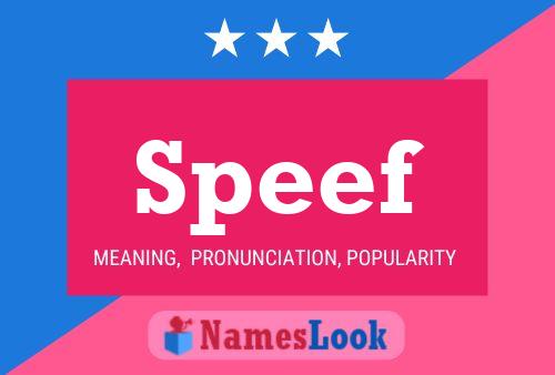 Speef Name Poster