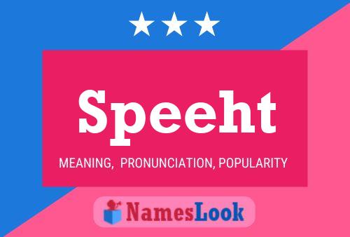 Speeht Name Poster