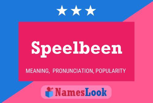 Speelbeen Name Poster