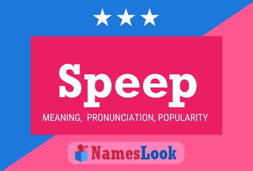 Speep Name Poster