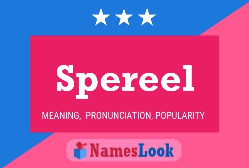 Spereel Name Poster