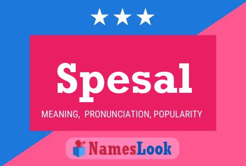 Spesal Name Poster