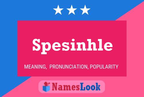 Spesinhle Name Poster