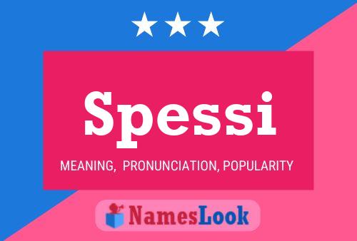 Spessi Name Poster