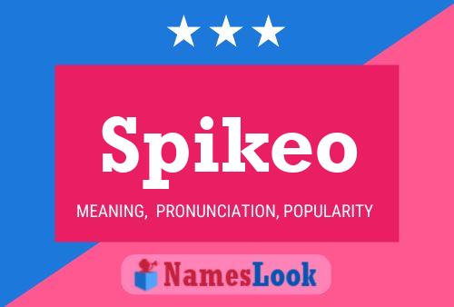 Spikeo Name Poster