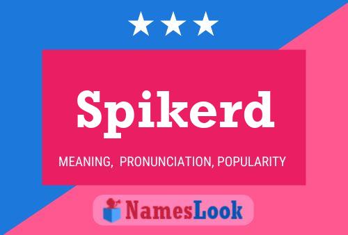 Spikerd Name Poster