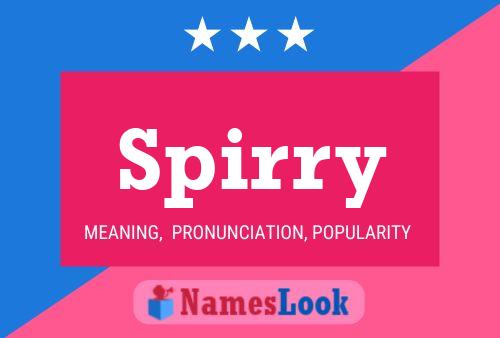 Spirry Name Poster