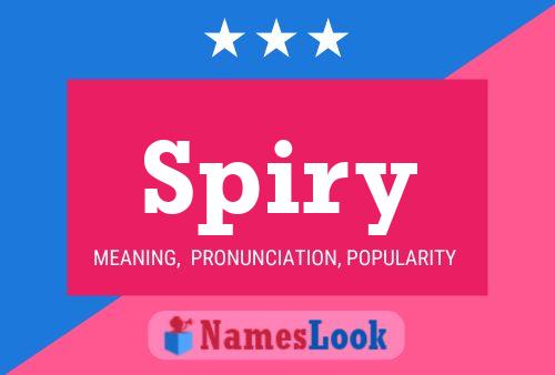 Spiry Name Poster