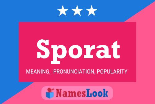 Sporat Name Poster