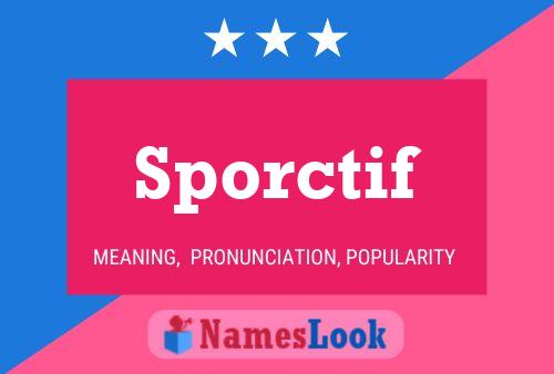 Sporctif Name Poster