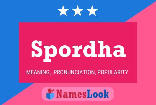 Spordha Name Poster