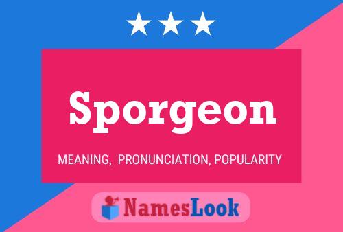 Sporgeon Name Poster