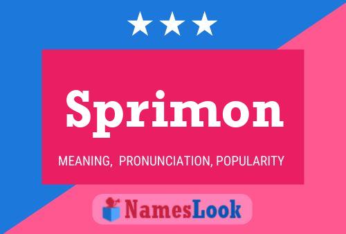 Sprimon Name Poster