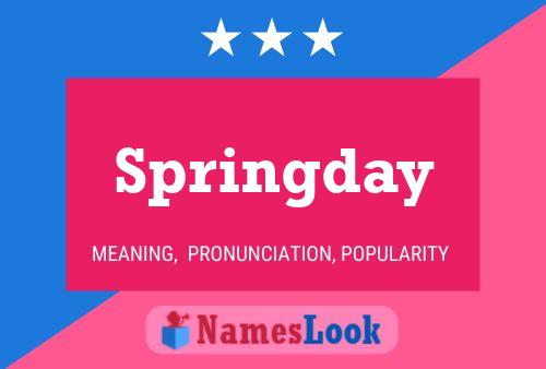 Springday Name Poster