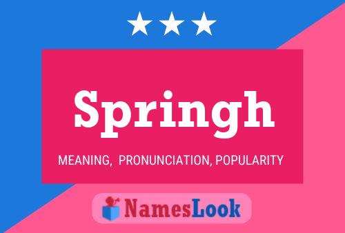 Springh Name Poster