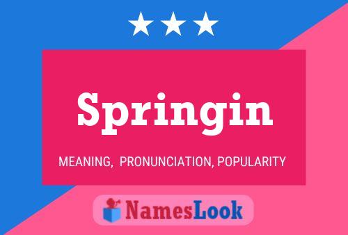 Springin Name Poster