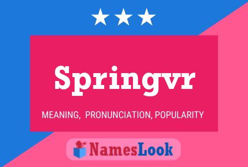 Springvr Name Poster