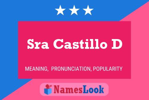 Sra Castillo D Name Poster