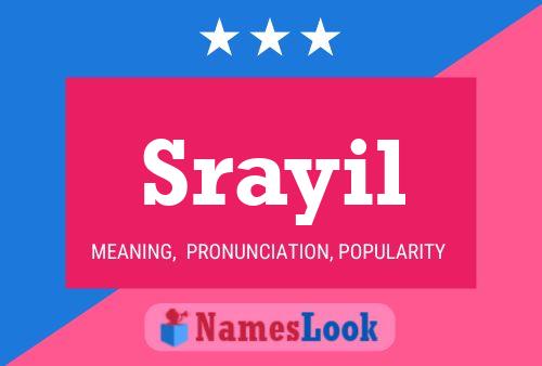 Srayil Name Poster