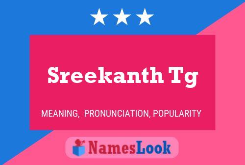 Sreekanth Tg Name Poster