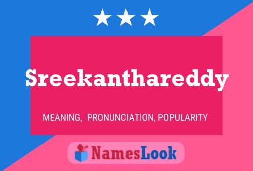 Sreekanthareddy Name Poster