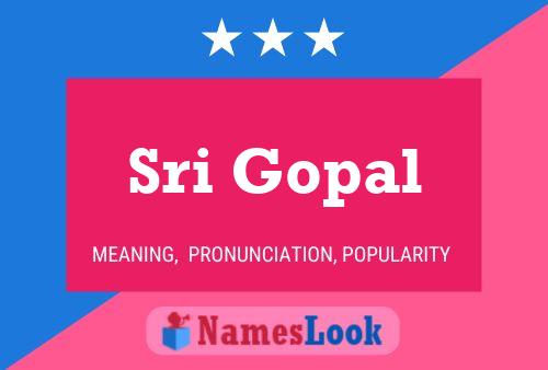 Sri Gopal Name Poster