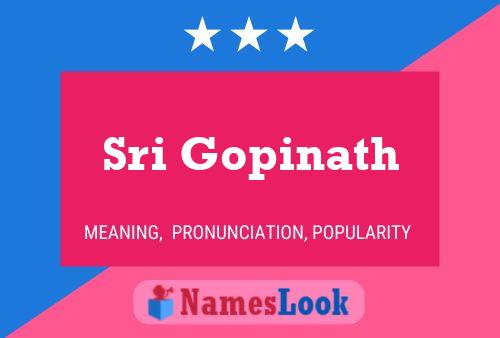 Sri Gopinath Name Poster