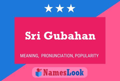 Sri Gubahan Name Poster