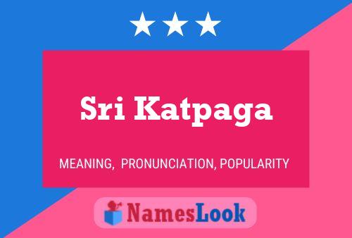 Sri Katpaga Name Poster