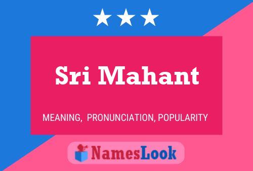 Sri Mahant Name Poster