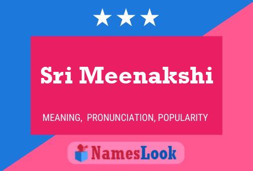 Sri Meenakshi Name Poster