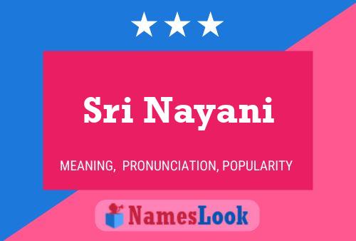 Sri Nayani Name Poster