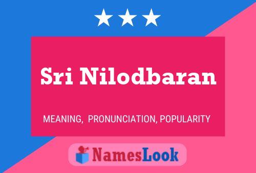 Sri Nilodbaran Name Poster