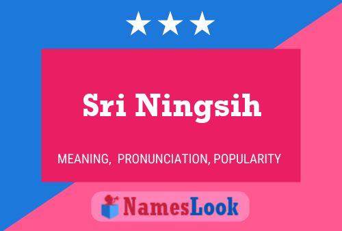 Sri Ningsih Name Poster