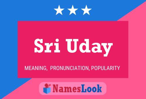 Sri Uday Name Poster